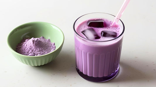 ube latte - purple drink - boisson violette tiktok