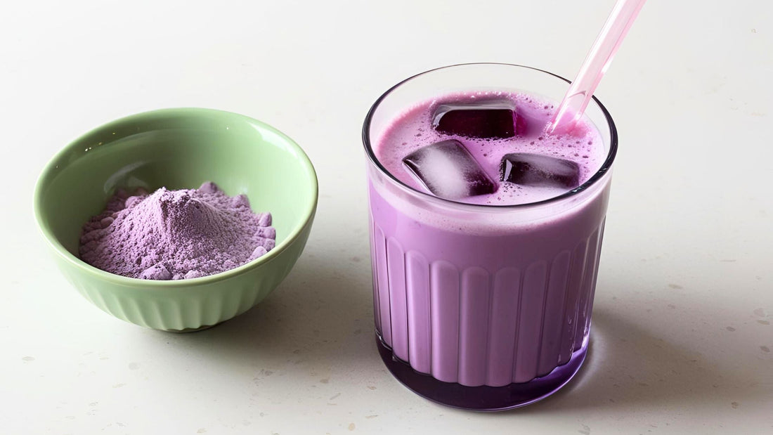ube latte - purple drink - boisson violette tiktok