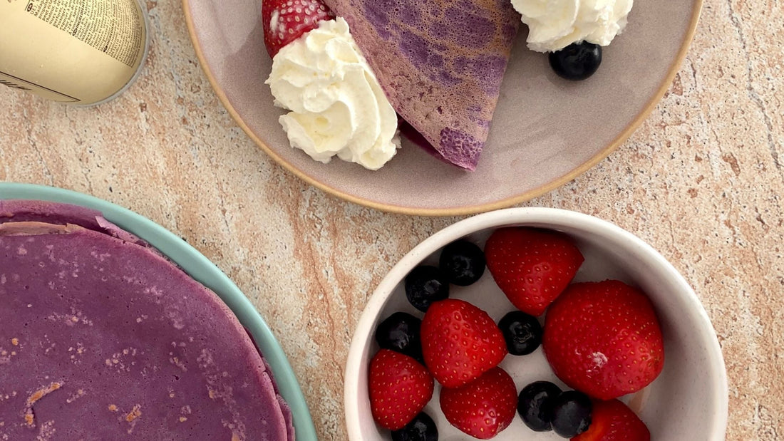 Crêpes violettes à l'ube - la recette parfaite